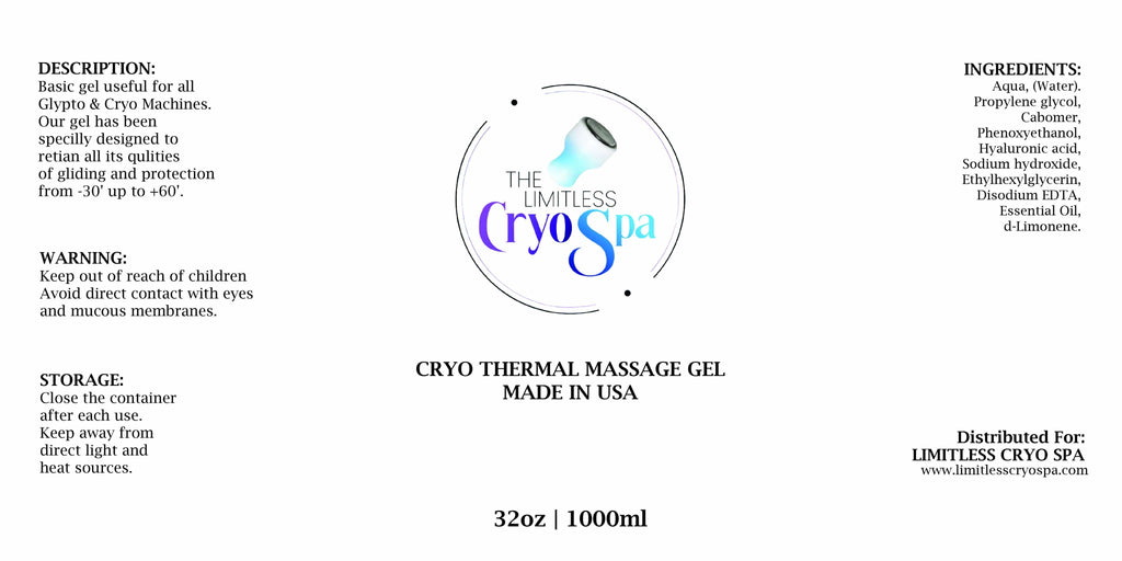 Cryo Thermal Massage Gel - Professional Formula (32oz/1000ml)
